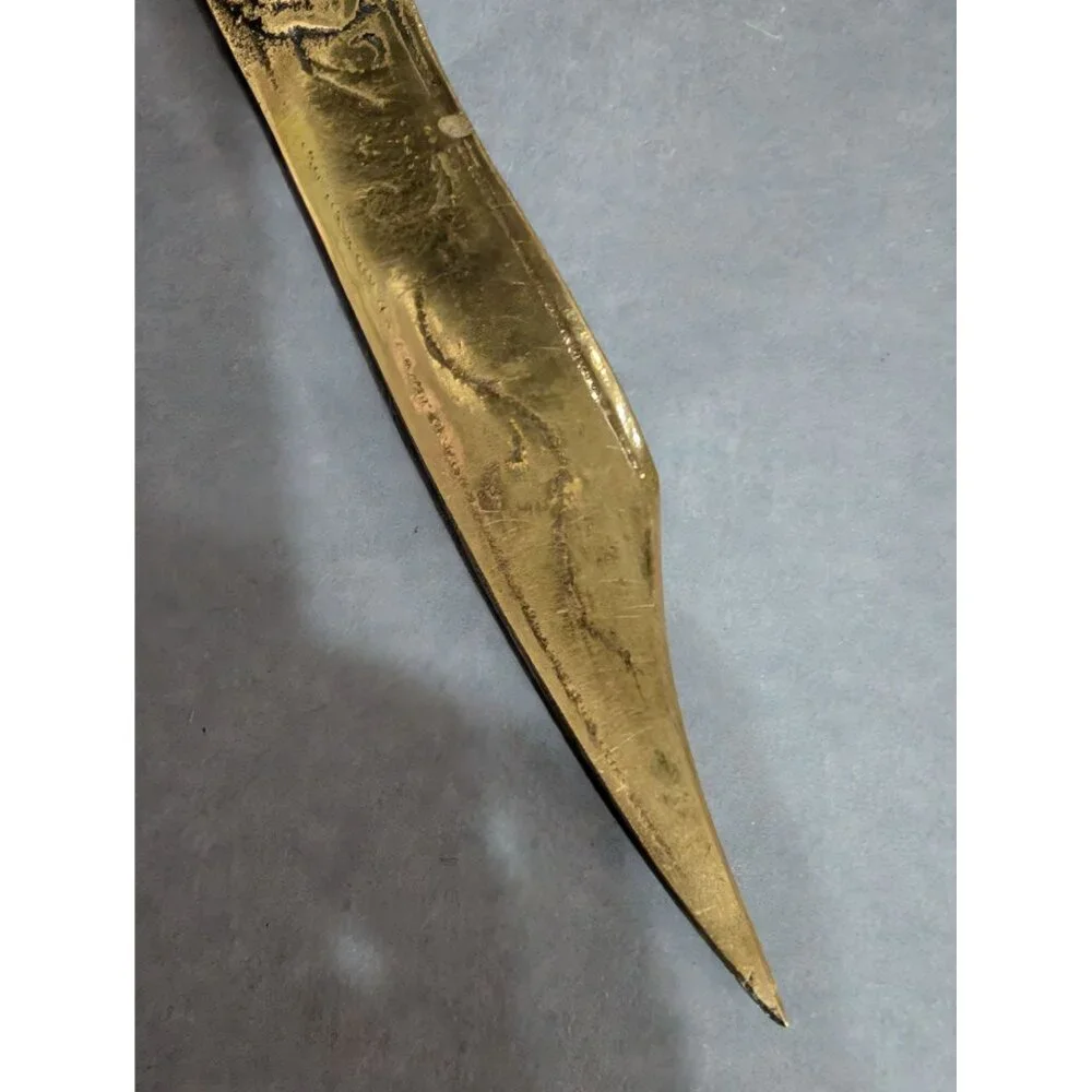 Dragon Griffin Letter Opener Solid Brass 9 in Restored Made in England